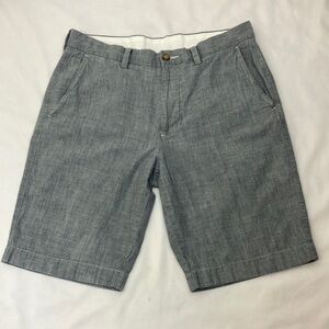 J.Crew Chambray blue Club Shorts mens 32 W